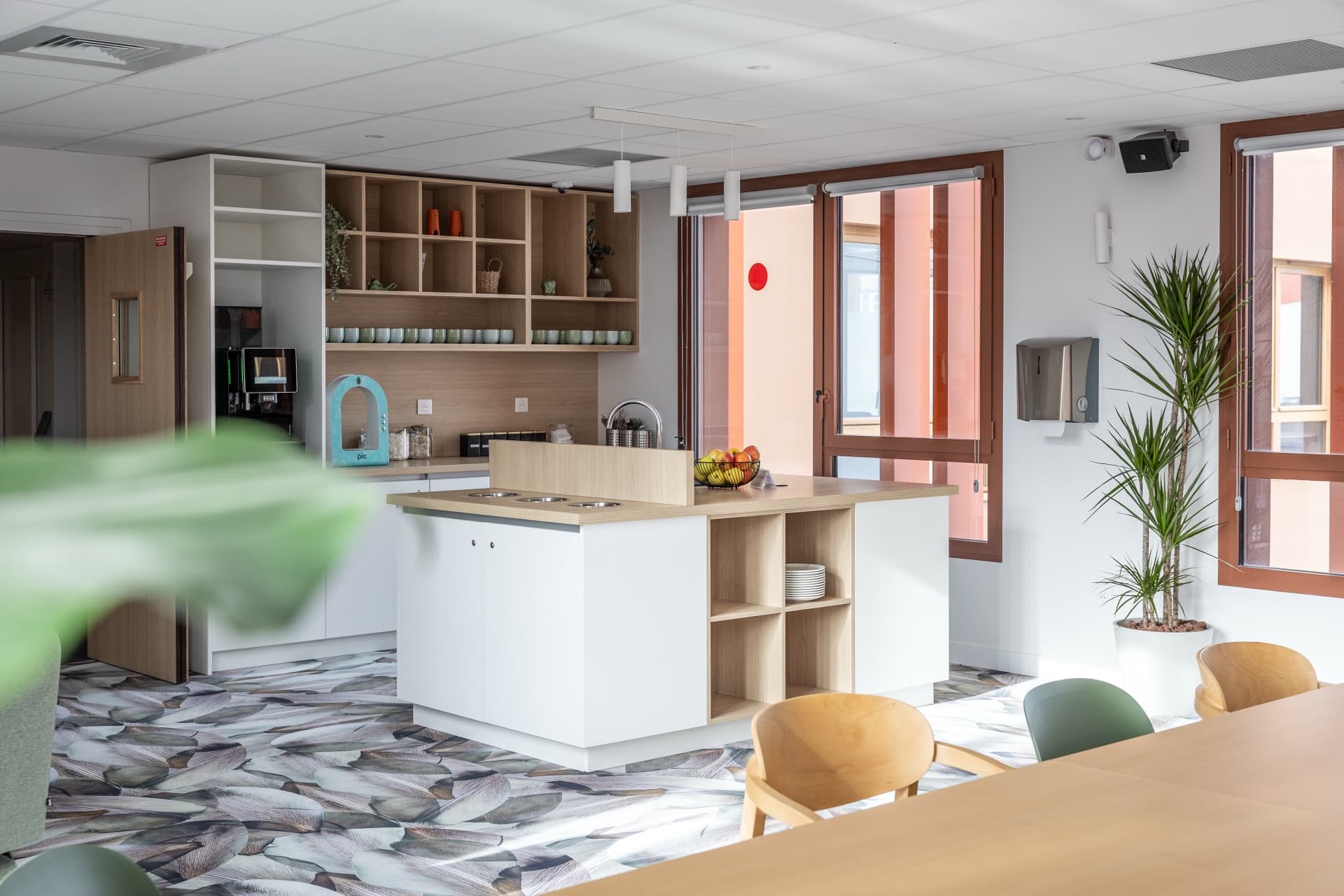 La cuisine partagée du coliving du PIC